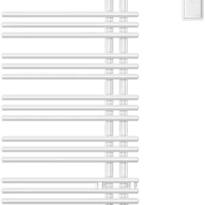 Retour Gratuit Radiateur de bain Zehnder Yucca Asym Blanc Résistance électrique à droite